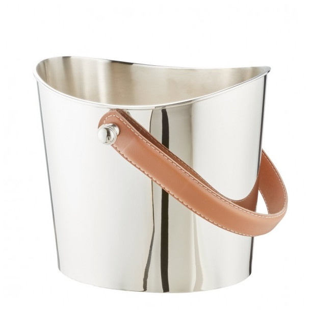 Vinkler stl med kunstskinds hank brun